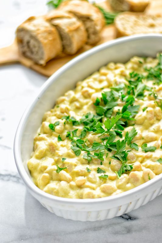 Sweet Mustard Baked Beans | #vegan #contentednesscooking #glutenfree