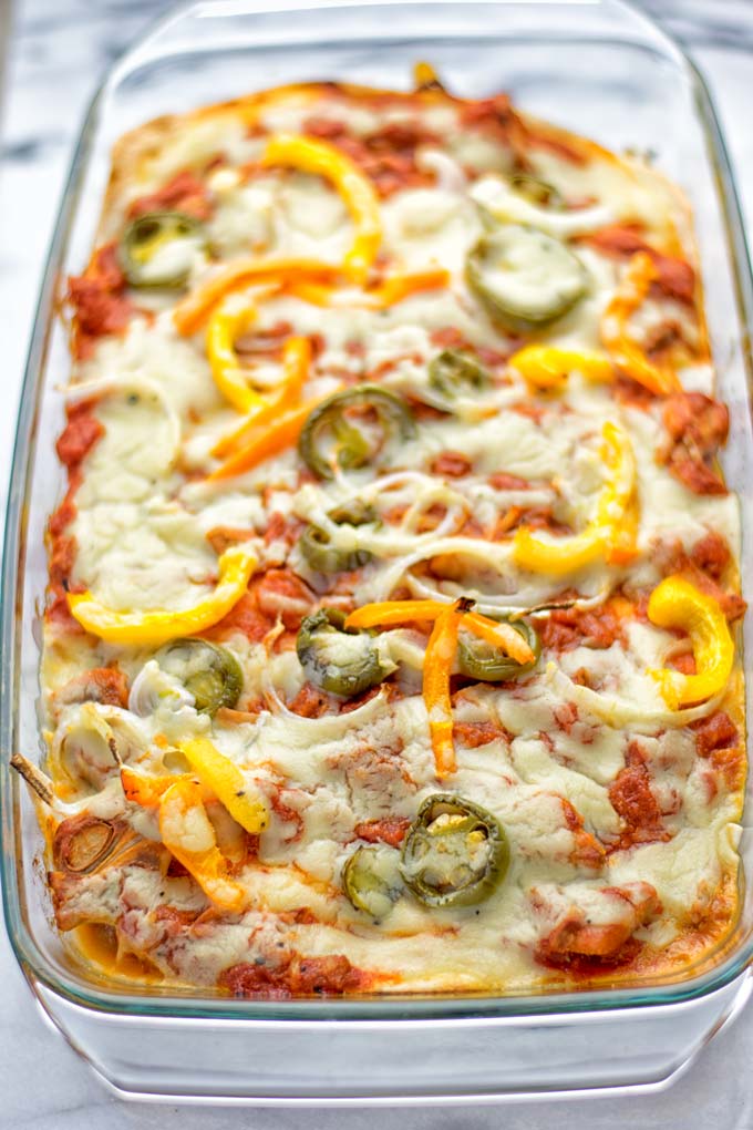 King Ranch Casserole | #vegan #plantbased #dairyfree #contentednesscooking