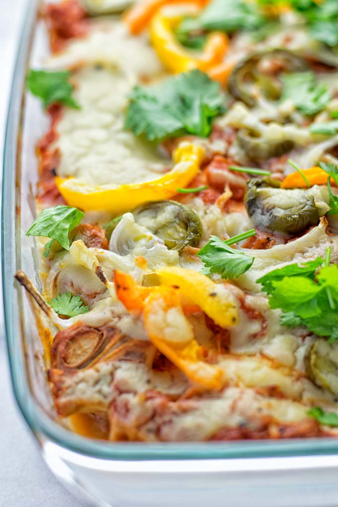 King Ranch Casserole | #vegan #plantbased #dairyfree #contentednesscooking