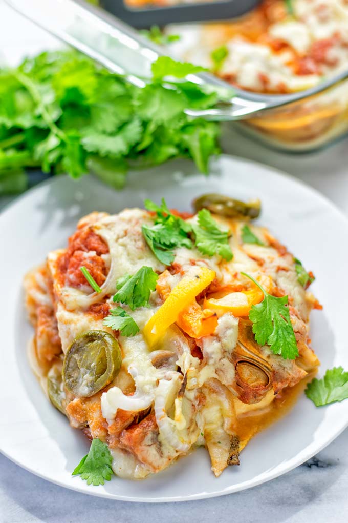 King Ranch Casserole | #vegan #plantbased #dairyfree #contentednesscooking