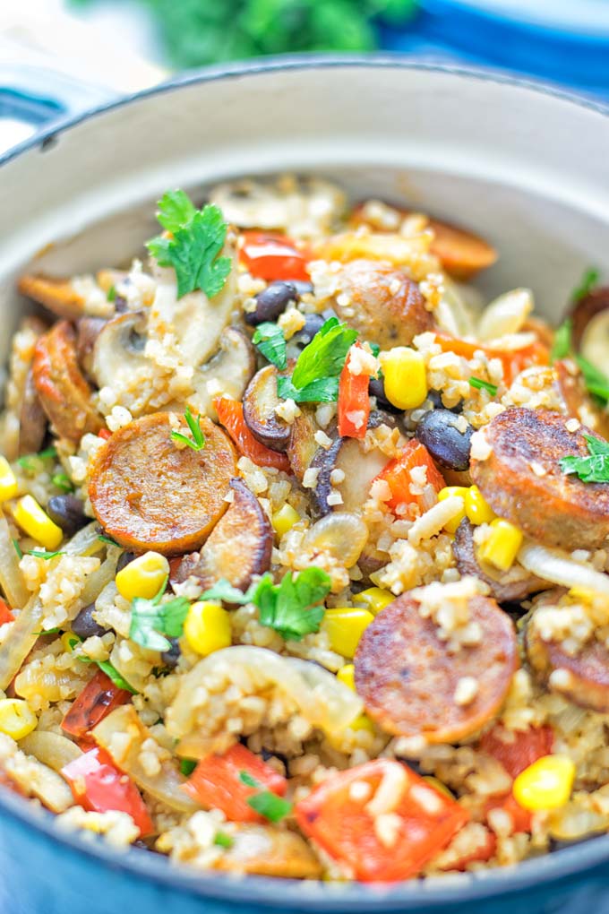 This Vegetarian Kielbasa is entirely vegan, gluten free and so delicious for lunch, dinner, meal prep and so much more. It's a great dairy free alternative, so satisfyingly packed with amazing flavors for everyone. Come and try it now, enjoy the best comfort food the whole family will love. #vegan #glutenfree #dairyfree #vegetarian #dinner #lunch #mealprep #worklunchideas #contentednesscooking #kielbasarecipes #easyfood #familymealplanning