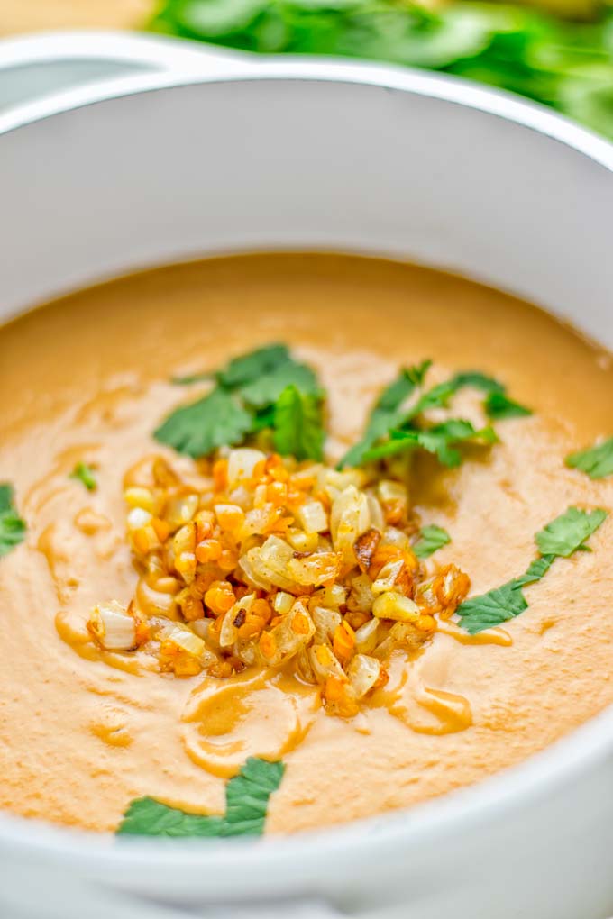 This Egyptian Red Lentil Soup is entirely vegan, gluten free, and so delicious. Packed with a delicious spice mix which take it to a whole new level. Try it now for dinner, lunch, meal preparation. You know what I'm talking about, yum! #vegan #glutenfree #dairyfree #vegetarian #lentils #dinner #lunch #mealprep #worklunchideas #redlentils #redlentilsoup #contentednesscooking #soup