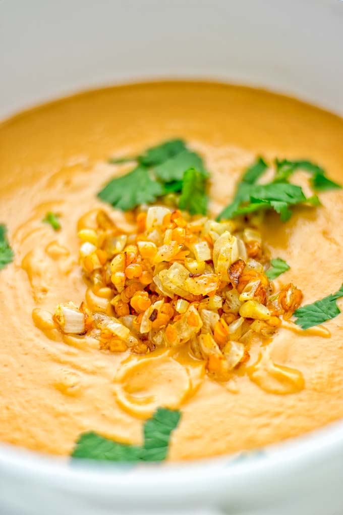 This Egyptian Red Lentil Soup is entirely vegan, gluten free, and so delicious. Packed with a delicious spice mix which take it to a whole new level. Try it now for dinner, lunch, meal preparation. You know what I'm talking about, yum! #vegan #glutenfree #dairyfree #vegetarian #lentils #dinner #lunch #mealprep #worklunchideas #redlentils #redlentilsoup #contentednesscooking #soup