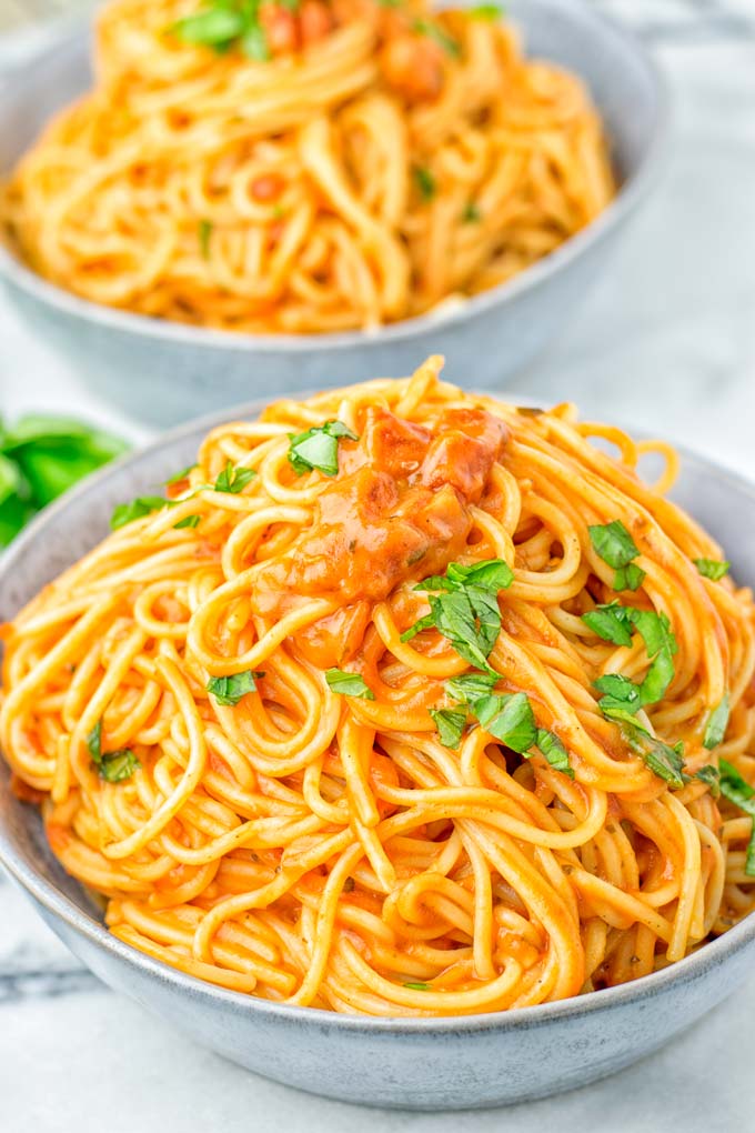 result of Instant Pot Spaghetti after 10 minutes