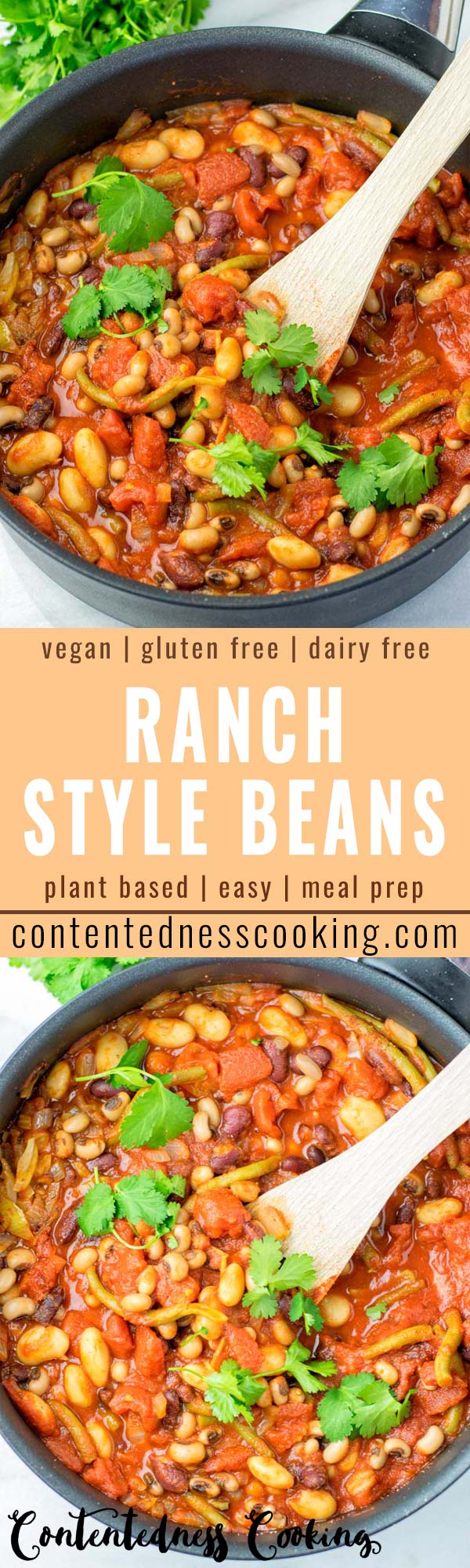 These homemade Ranch Style Beans are are made with four kinds of beans to create the perfect texture. Super easy to make in one pot, crockpot ready, and seriously so easy plus delicious! Naturally vegan, gluten free once you've tried it, you want coming back for in no time. A keeper that the whole family will love, even the pickiest kids.