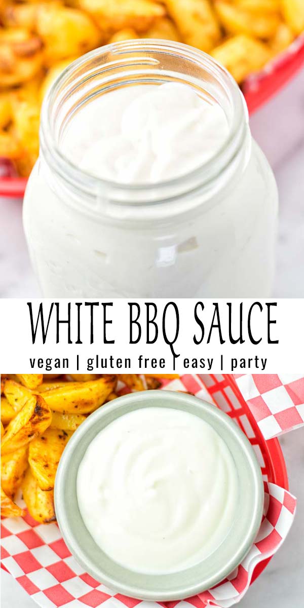 This White BBQ Sauce is super easy to make in 5 minutes and so versatile. Entirely vegan, gluten free and so creamy plus satisfying without any dairy.