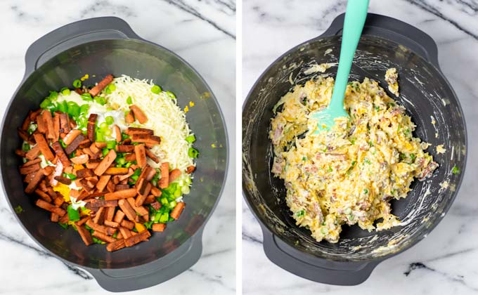 Showing the Million Dollar Dip after all ingredients are mixed.