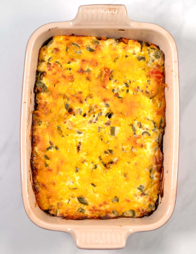 Top view of Baked Cattle Drive Casserole.