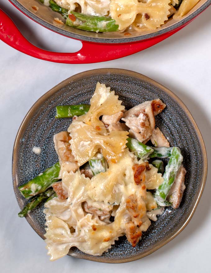 A serving of the casserole.