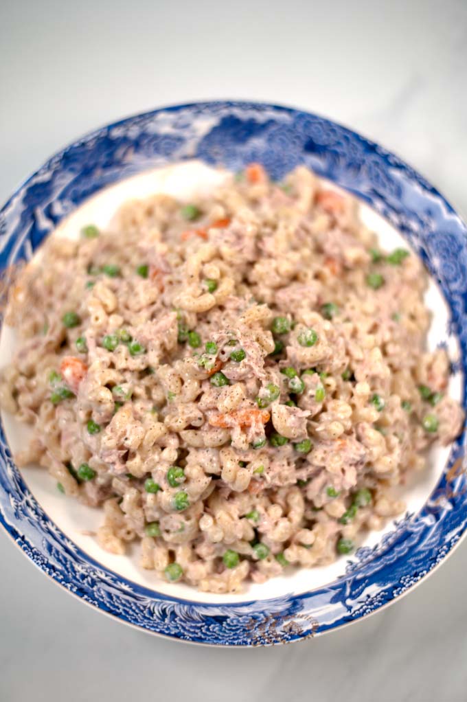 Closeup of one serving.