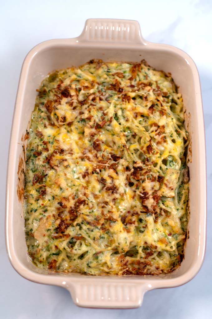 Closeup on the Monterey Spaghetti.