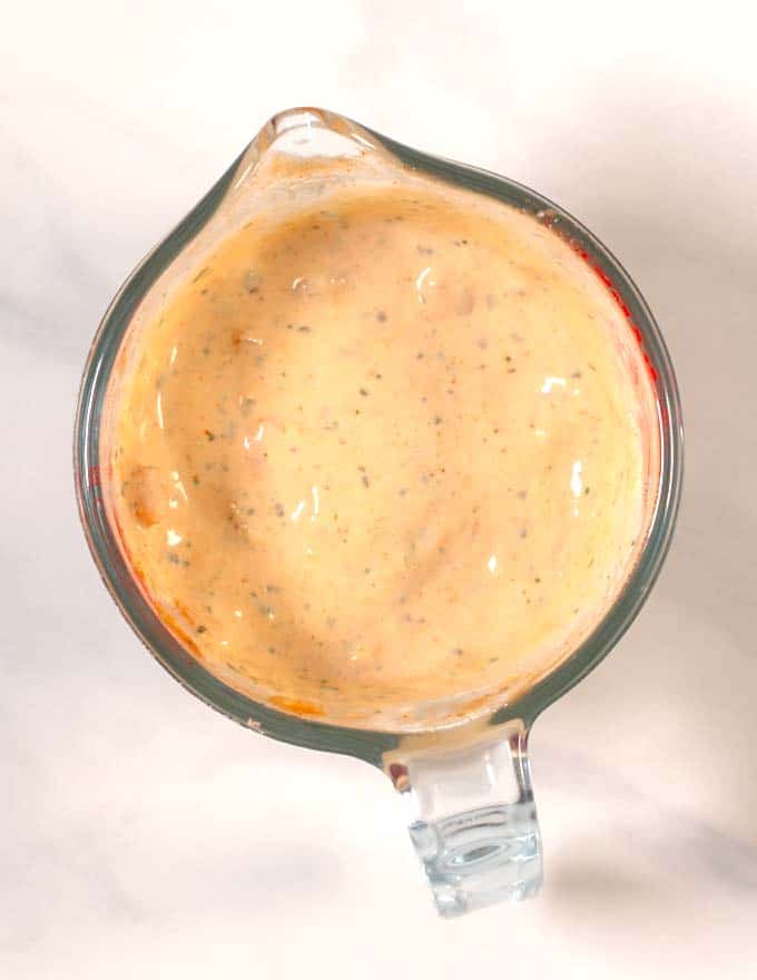 Mixed Southwest Ranch Dressing.