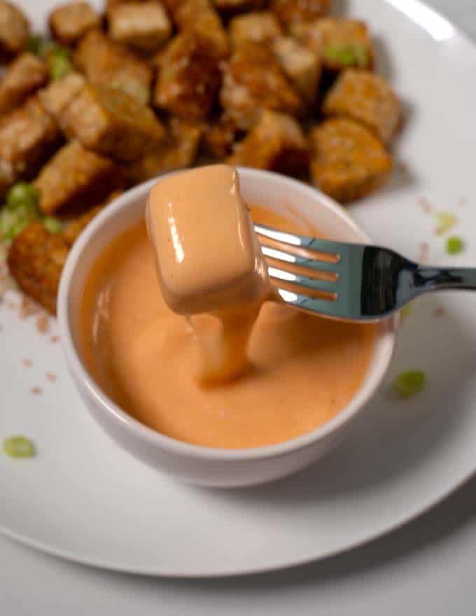 Japanese White Sauce as dipping sauce.