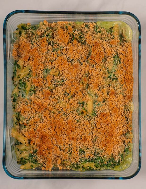 Chucken Florentine Casserole after baking.