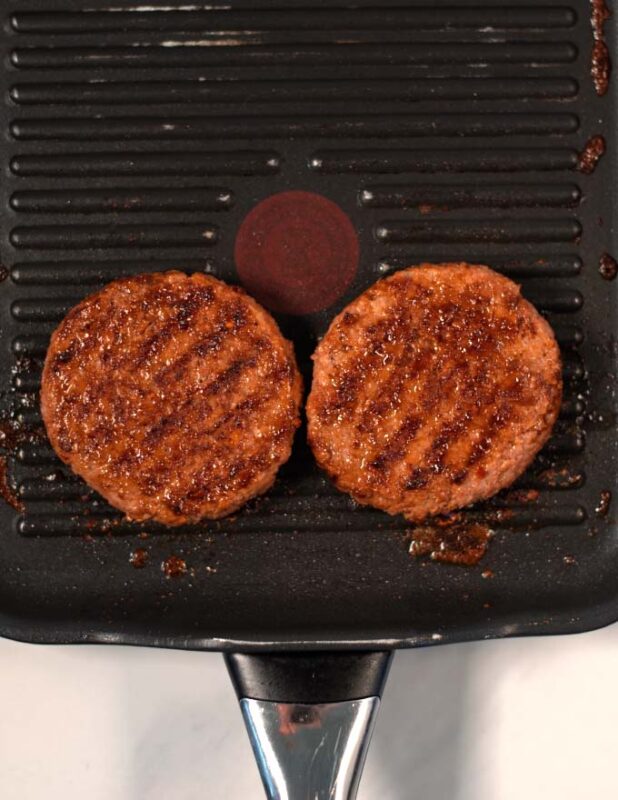Ready marinated Hamburger patties.