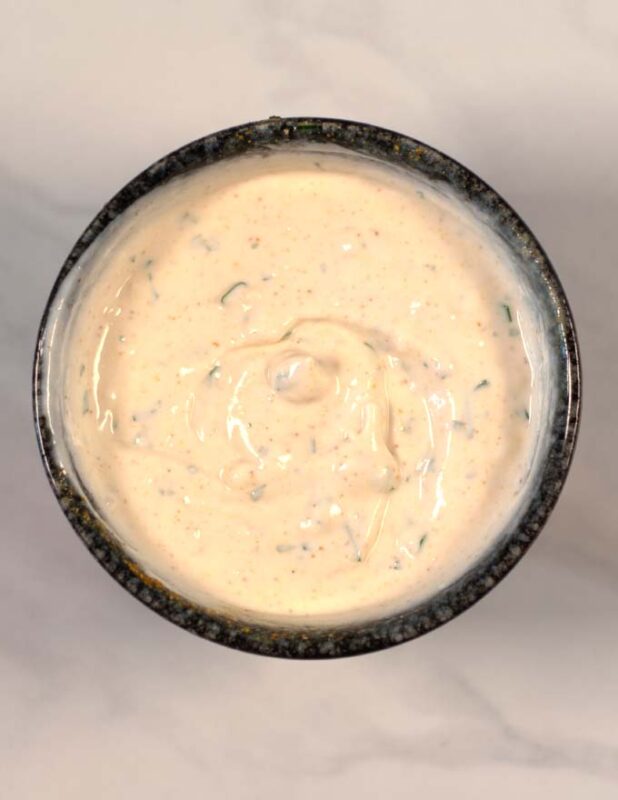 Mixed Samosa Sauce in a bowl.