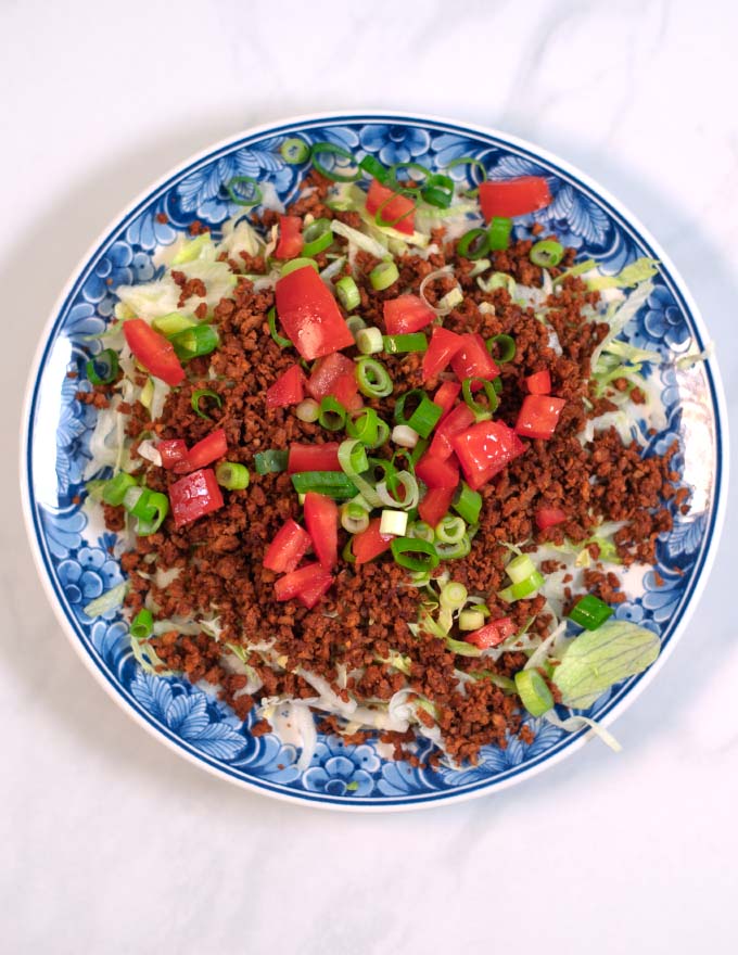 Tomatoes and scallions are next.