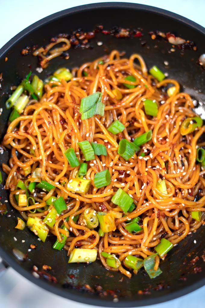 Closeup of Ramen Noodle Sauce.