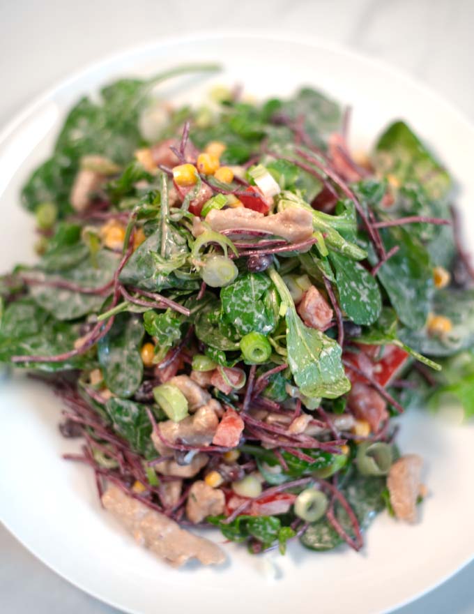 Southwest Chicken Salad on a plate.