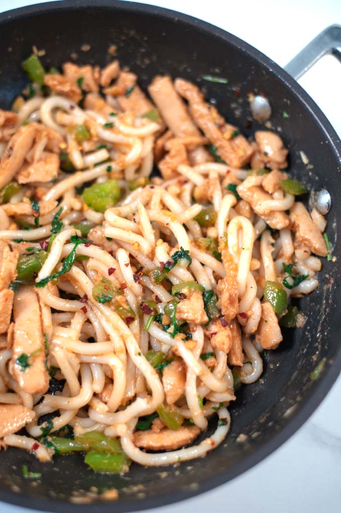 A serving of Spicy Thai Noodles.