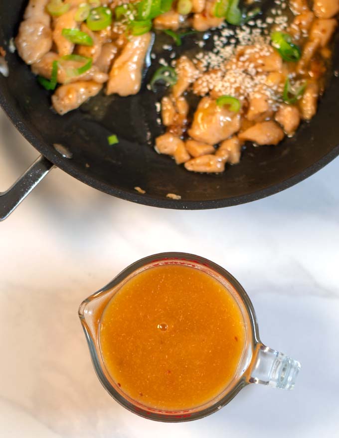 Chinese Orange Sauce in a jar.