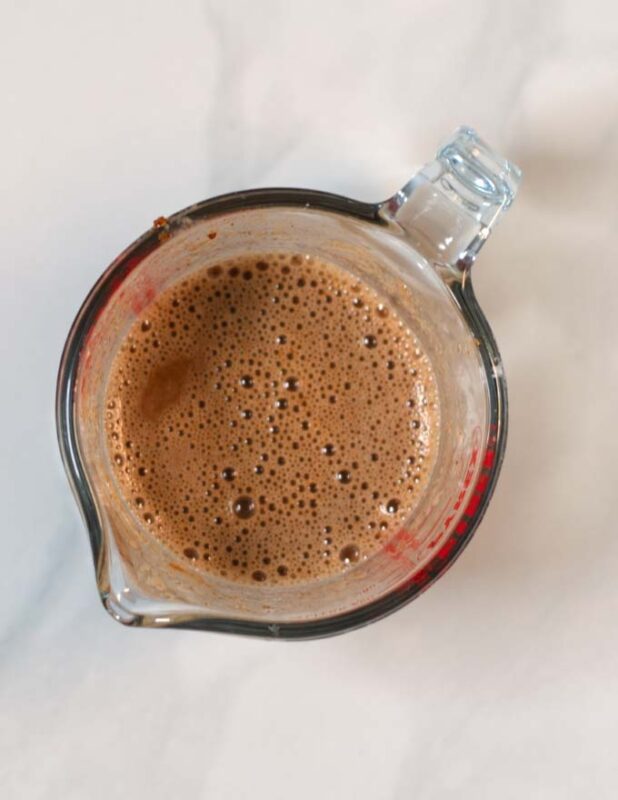 The ready Tahini Dressing.